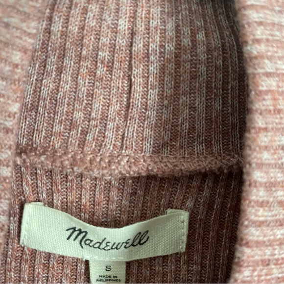 Madewell Womens Heathered Bubble-Sleeve Swing Turtleneck Small - Picture 5 of 8